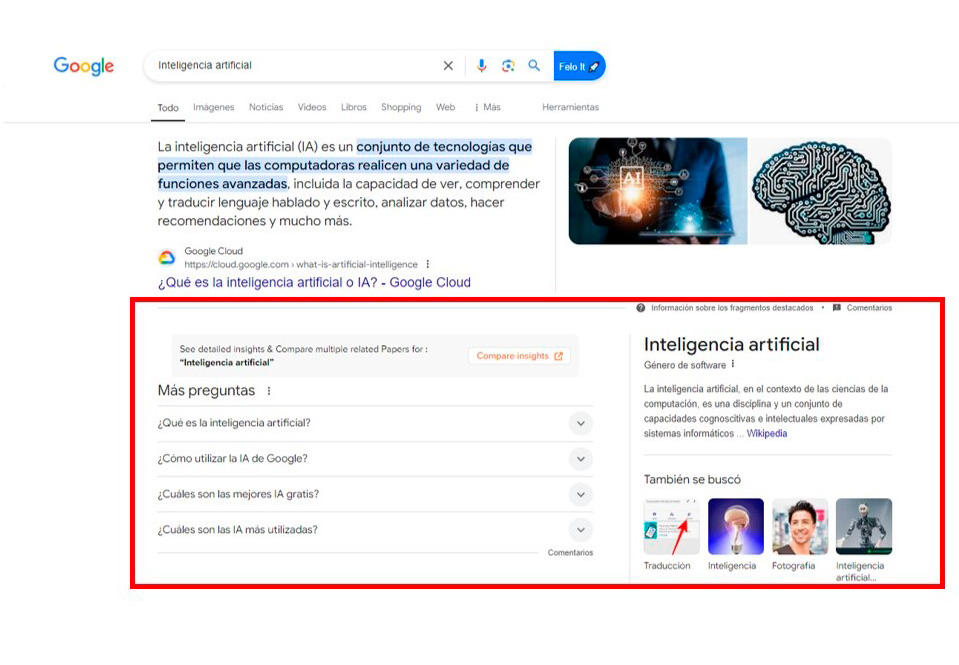 Ejemplo de Búsqueda semántica
